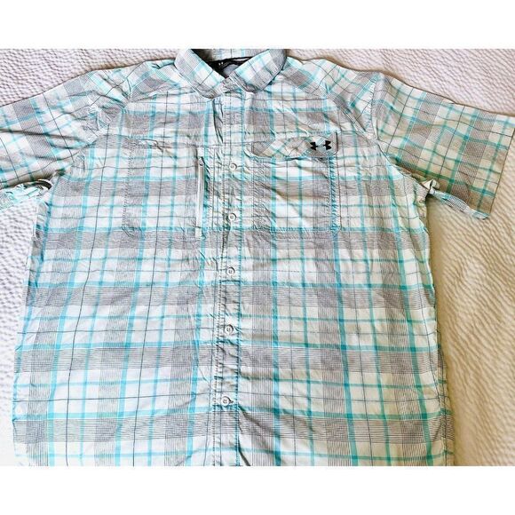 Under Armour Men's Size Large Heat Gear Shirt With Ventilated C-Shaped Back - Picture 6 of 9